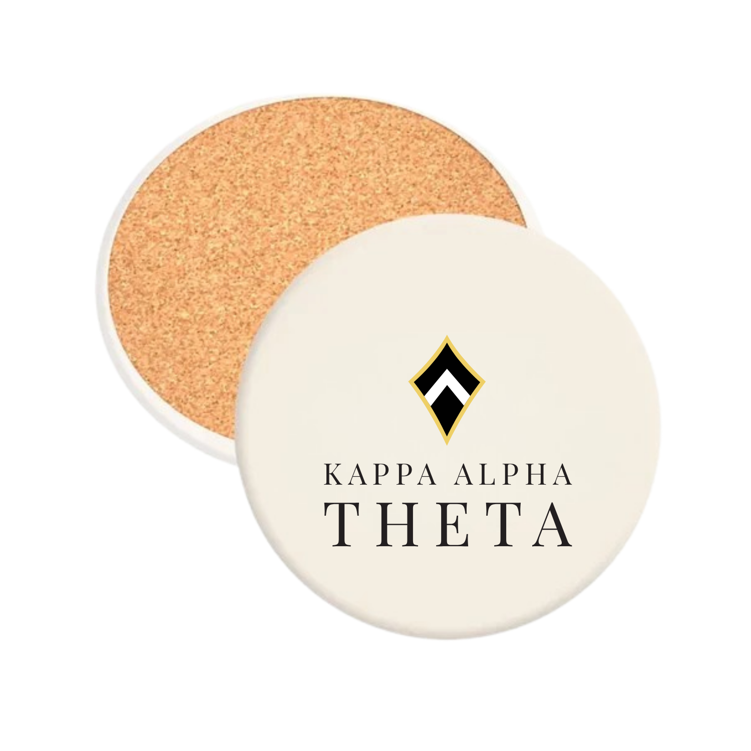 Kappa Alpha Theta Fraternity - Round Absorbent Stone Coaster