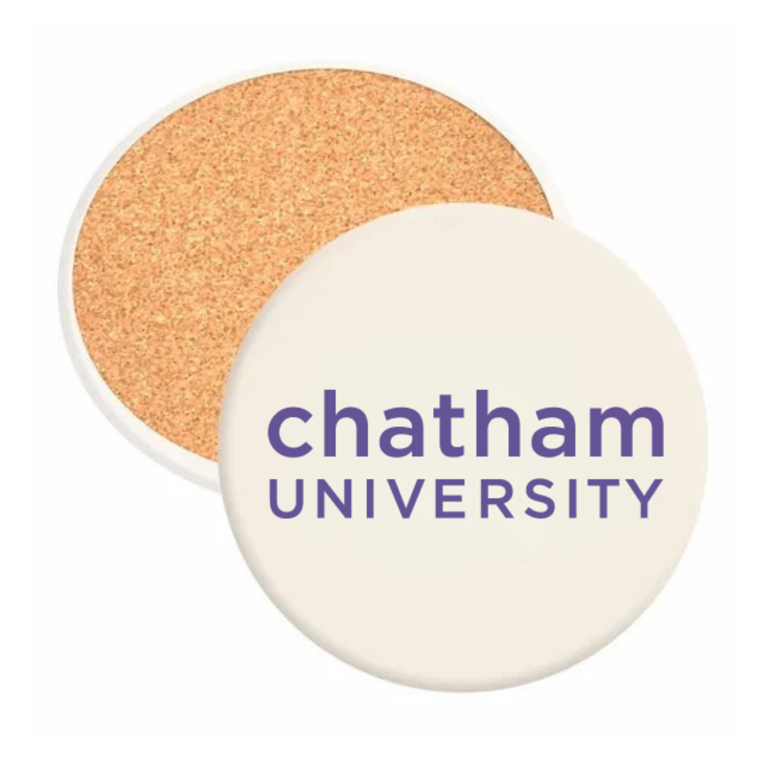 Chatham University - Round Absorbent Stone Coaster