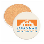Savannah State University - Round Absorbent Stone Coaster