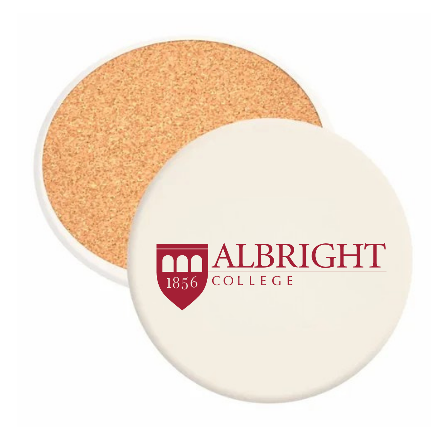 Albright College - Round Absorbent Stone Coaster