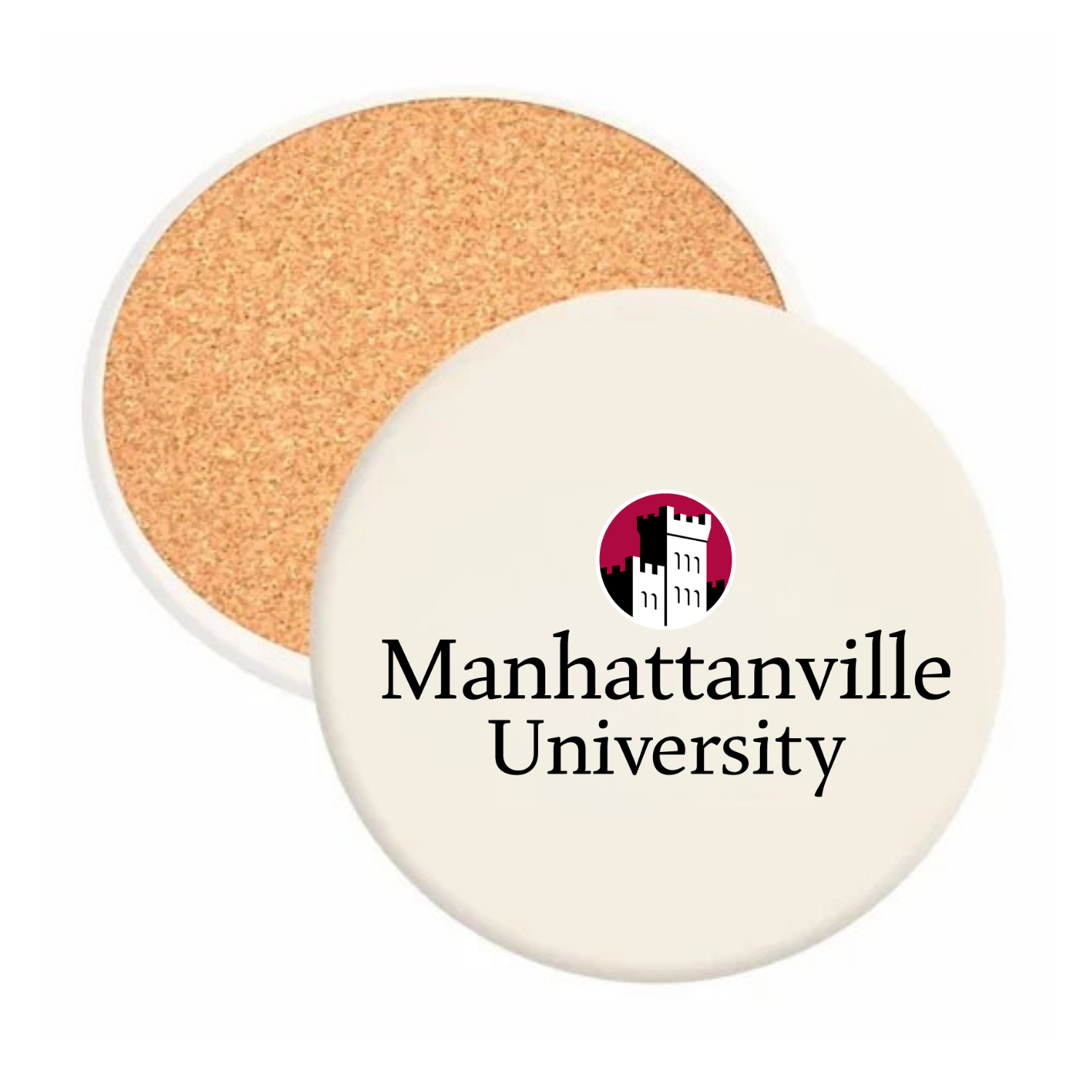 Manhattanville University - Round Absorbent Stone Coaster