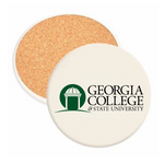 Georgia College & State University - Round Absorbent Stone Coaster