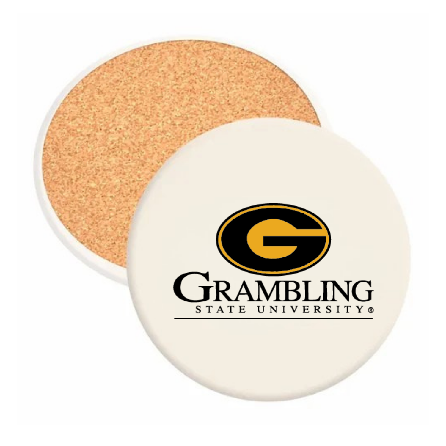 Grambling State University - Round Absorbent Stone Coaster