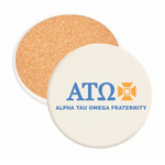 Alpha Tau Omega - Round Absorbent Stone Coaster