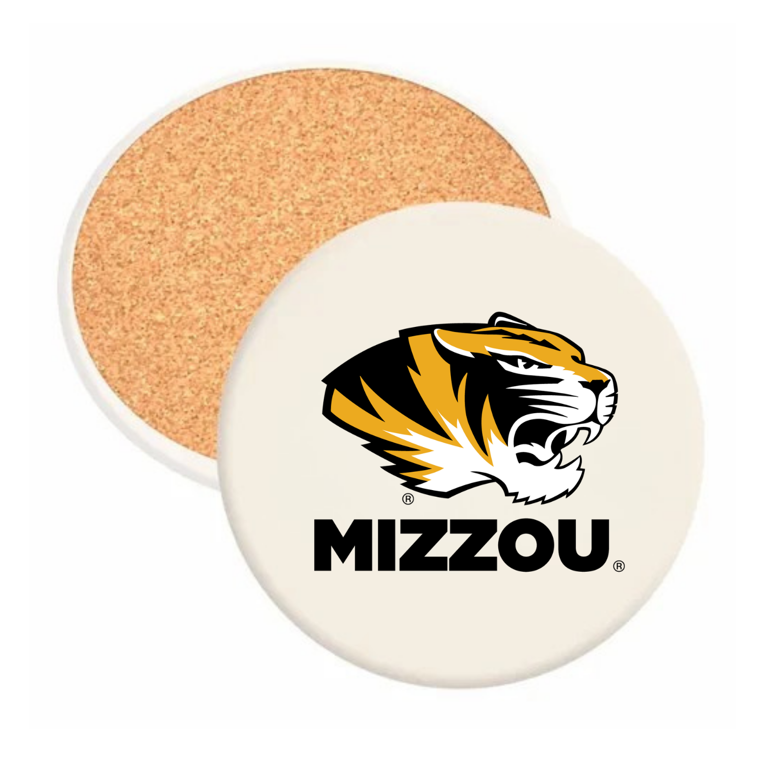 University of Missouri - Round Absorbent Stone Coaster