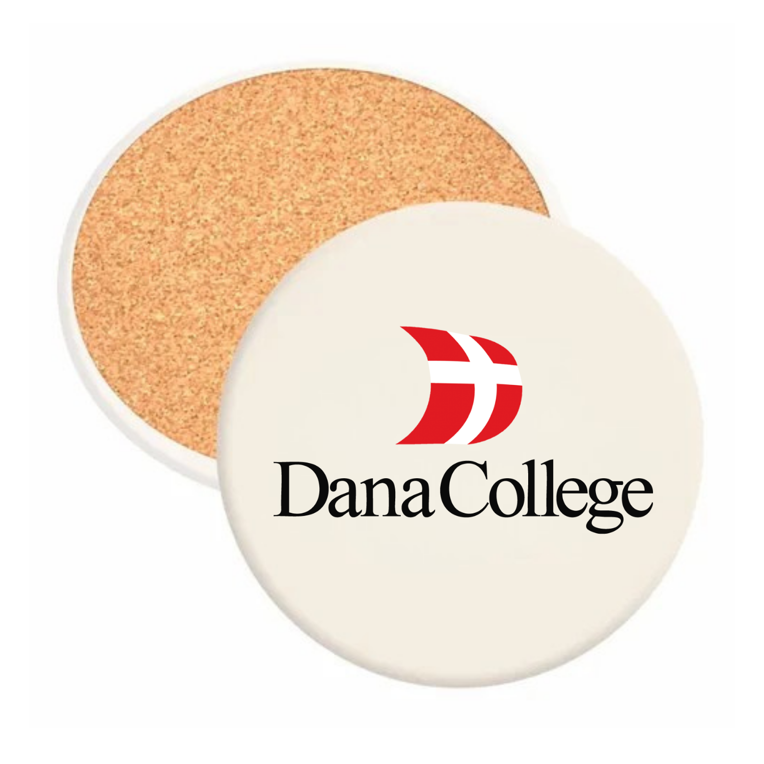 Dana College - Round Absorbent Stone Coaster