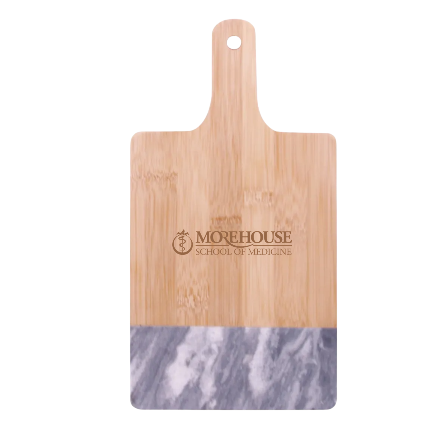 Morehouse School of Medicine - Black Marble & Bamboo Cutting Board