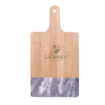 LaGrange College - Black Marble & Bamboo Cutting Board