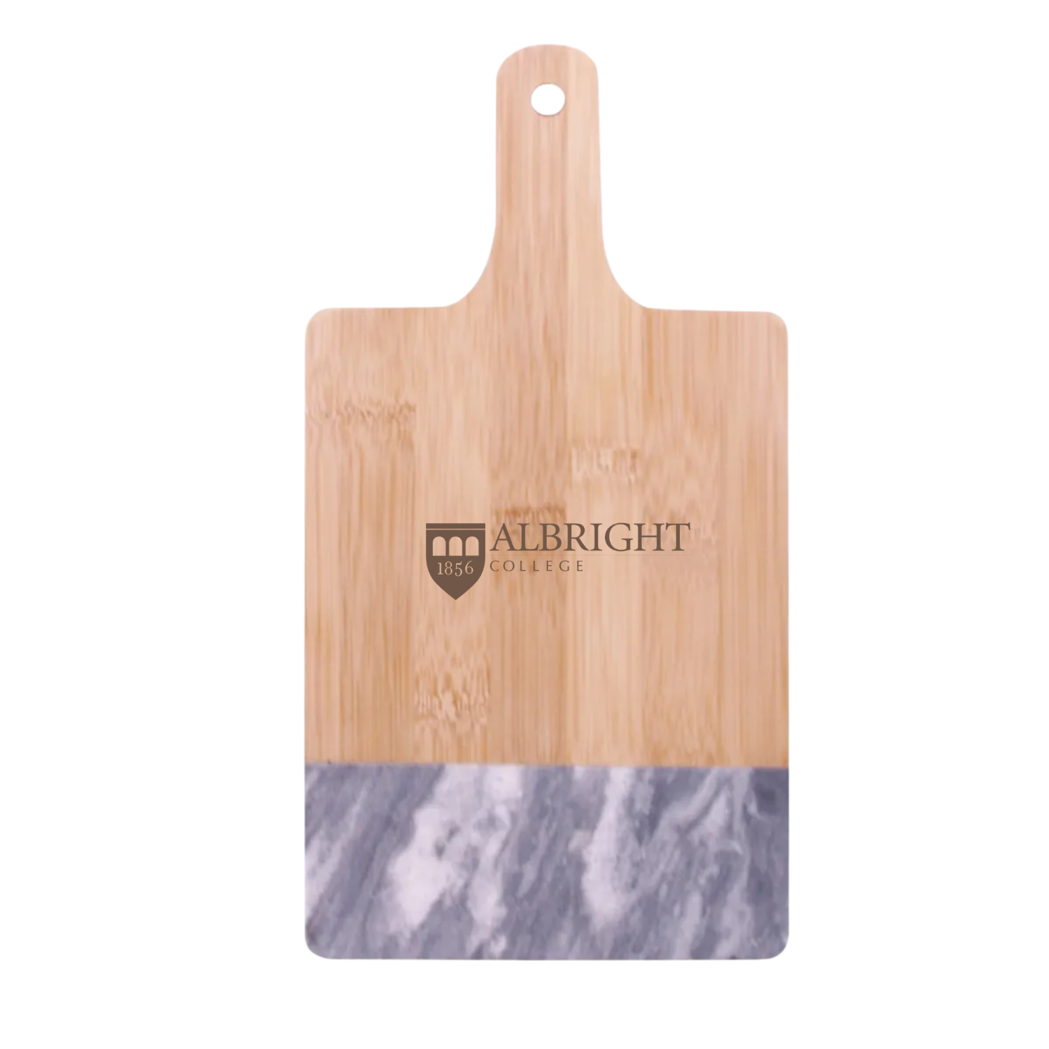 Albright College - Black Marble & Bamboo Cutting Board
