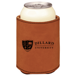 Dillard University brown leatherette beverage holder