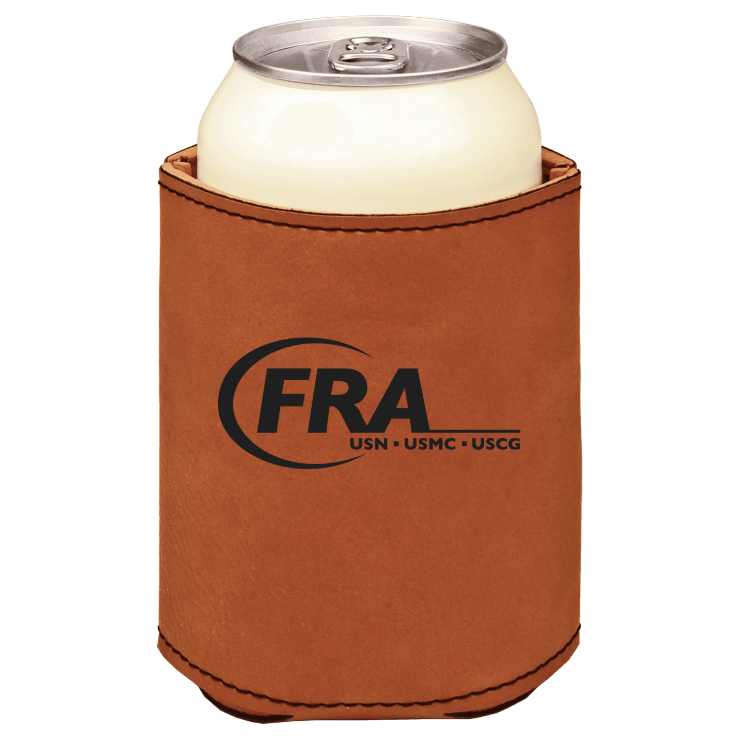 Fleet Reserve Association brown leatherette beverage holder