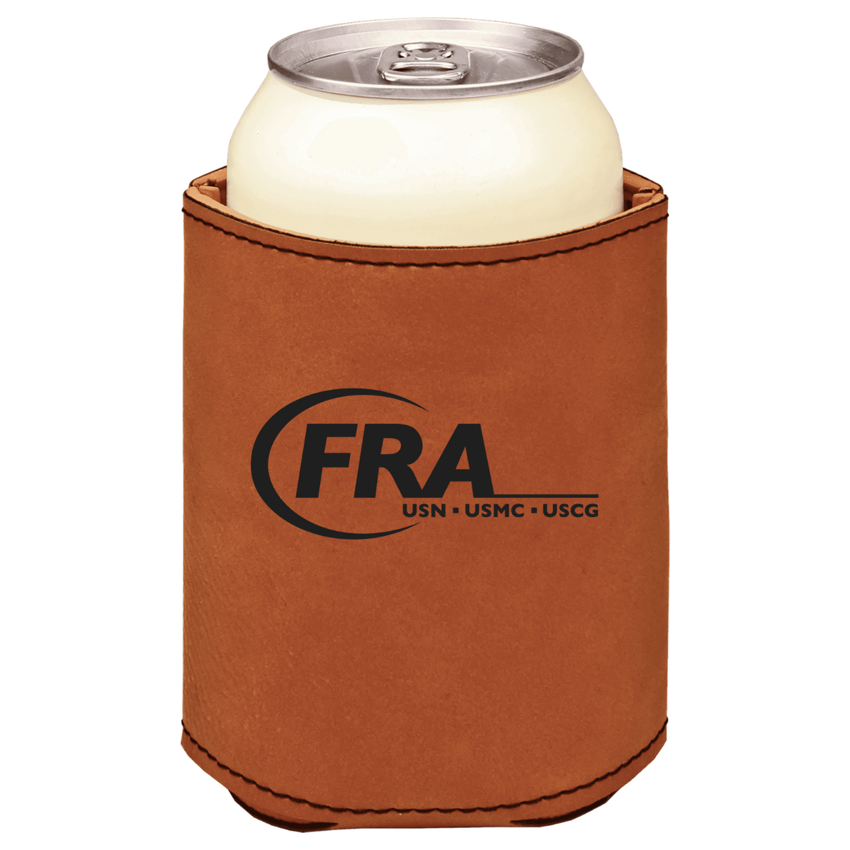 Fleet Reserve Association brown leatherette beverage holder