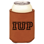 Indiana University of Pennsylvania brown leatherette beverage holder