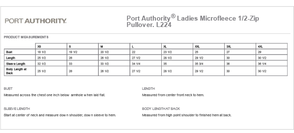 Berkeley College - Ladies Microfleece 1/2-Zip Pullover