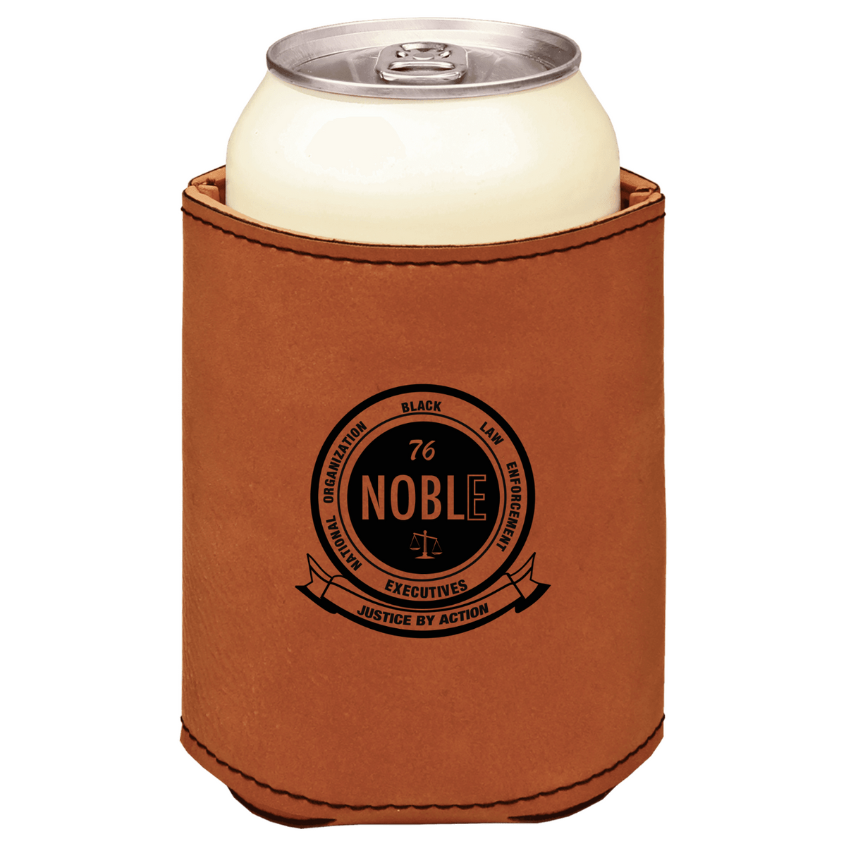 National Organization of Black Law Enforcement Executives brown leatherette beverage holder
