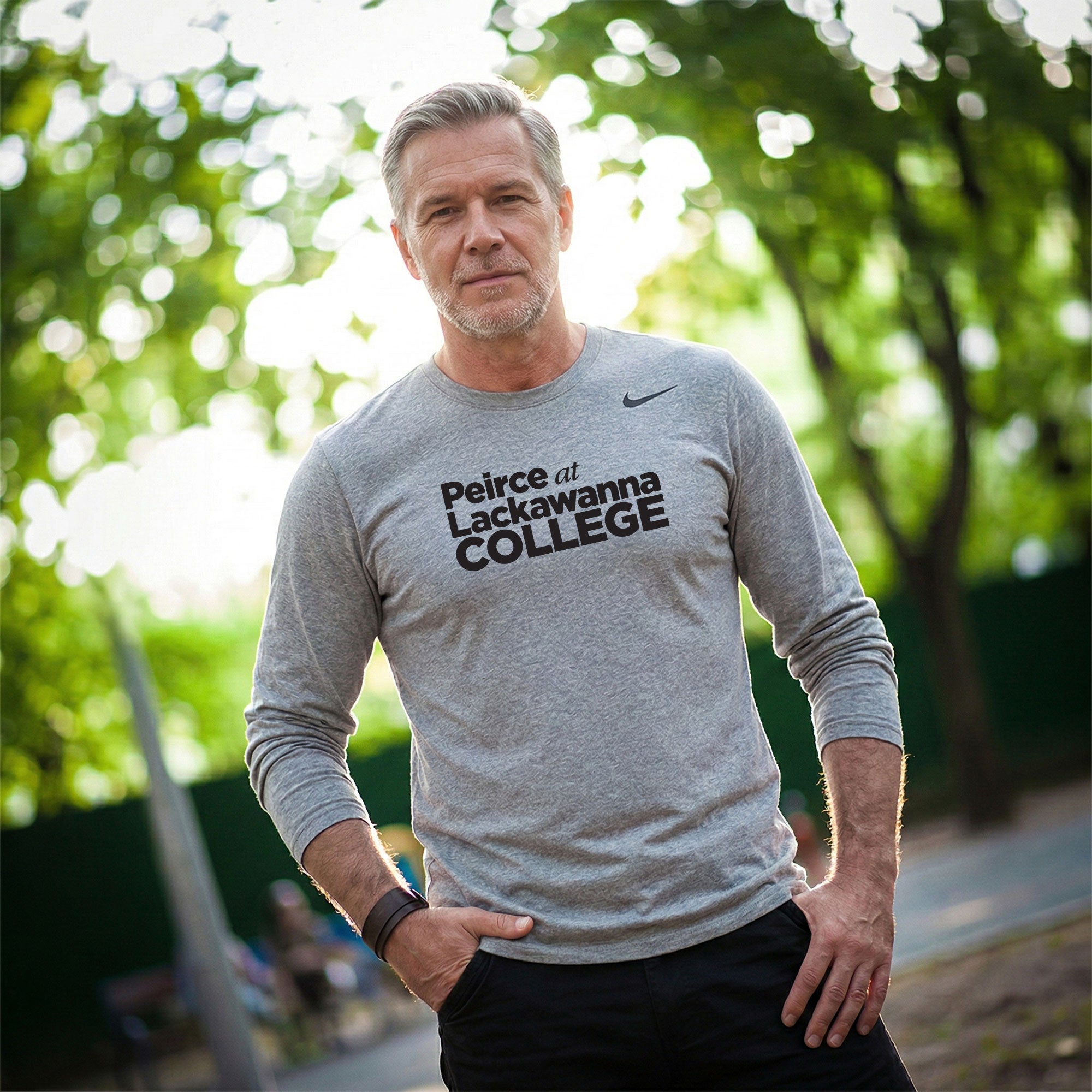 Peirce College - Nike Team Legend Long Sleeve Tee