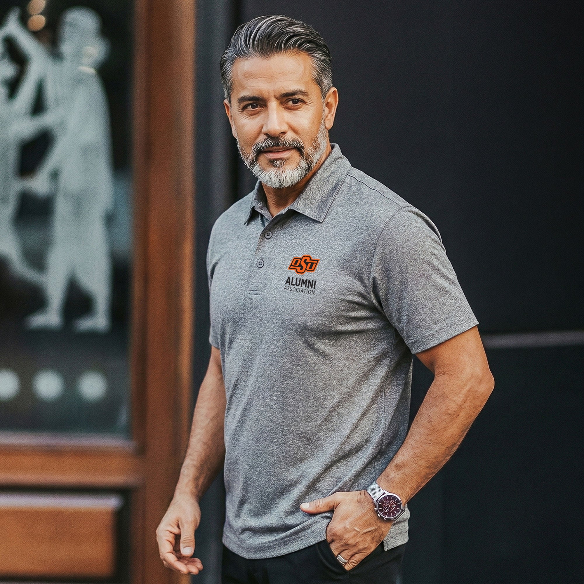 Oklahoma State University  - Heathered Polo
