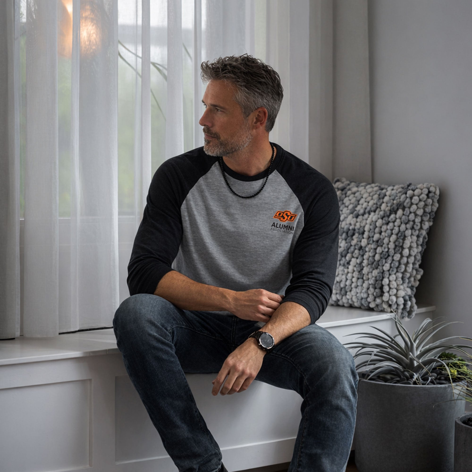 Oklahoma State University  - 3/4-Sleeve Raglan Tee