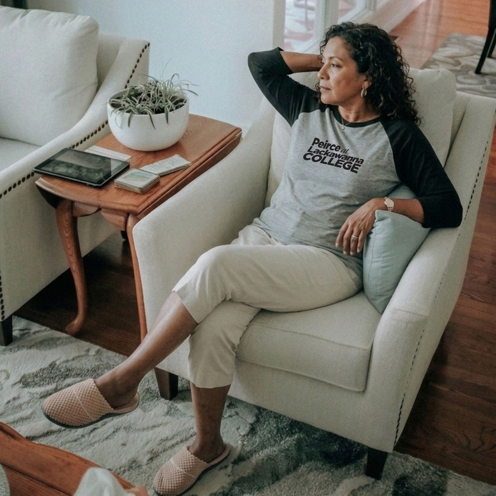 Peirce College - 3/4-Sleeve Raglan Tee