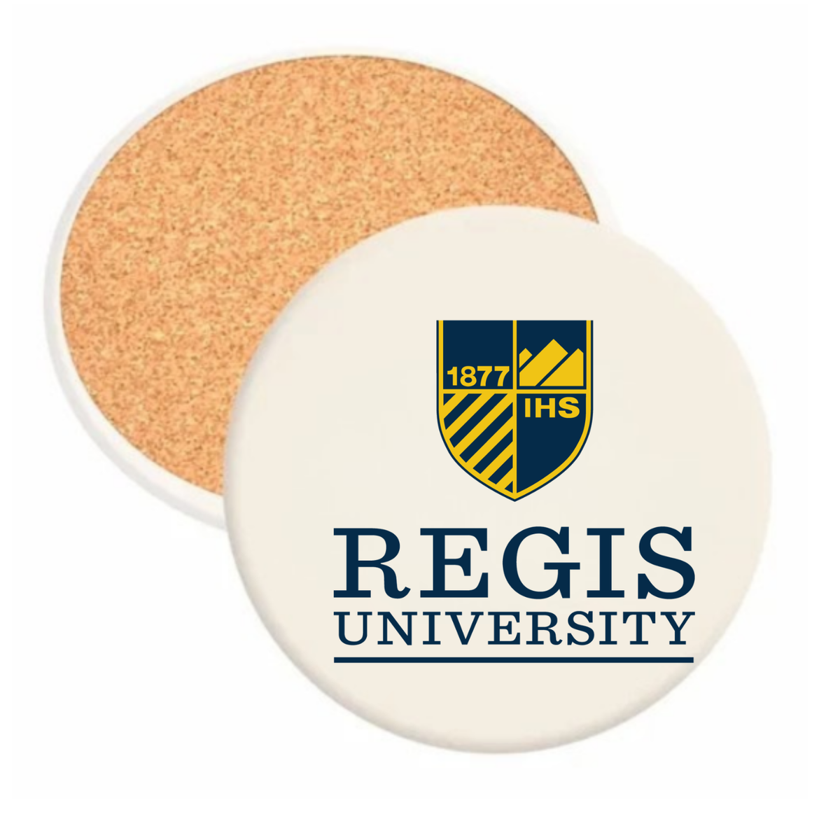 Regis University - Round Absorbent Stone Coaster