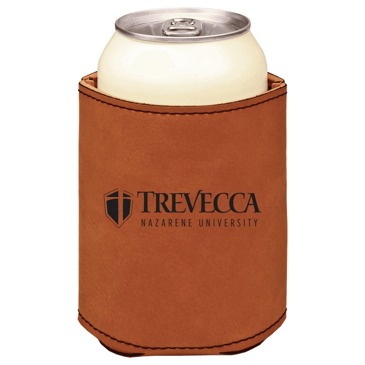 Trevecca Nazarene University brown leatherette beverage holder