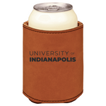 University of Indianapolis brown leatherette beverage holder