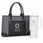 American Counseling Association tote and white tumbler gift set
