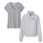 Allen University - Bundle Women's tee and Sueded Fleece Quarter-Zip Sweatshirt