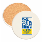 Allen University Round Absorbent Stone Coaster