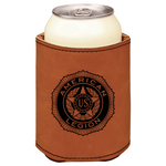 American Legion Department of New Mexico brown leatherette beverage holder