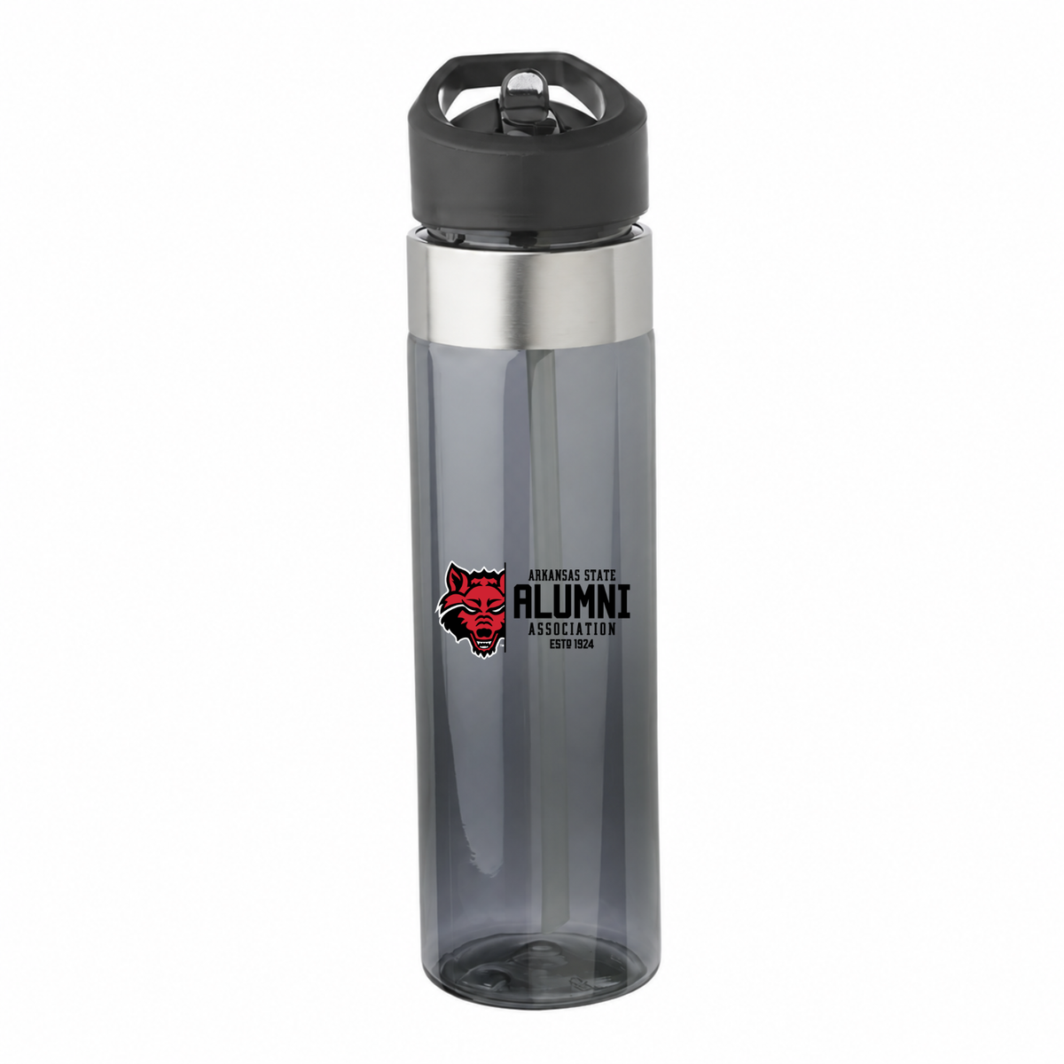Arkansas State University Alumni Association 24 oz charcoal water bottle