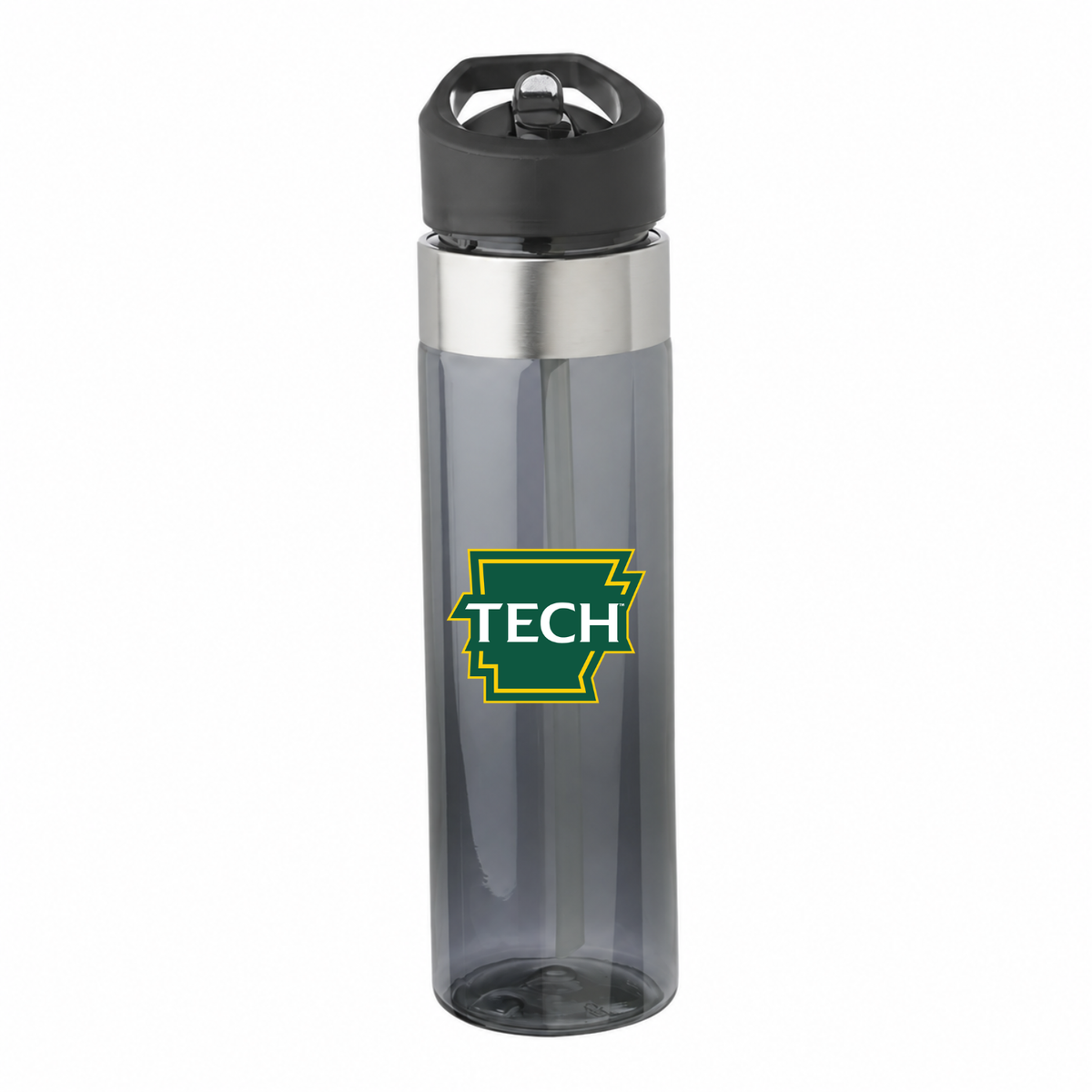Arkansas Tech University 24 oz charcoal water bottle