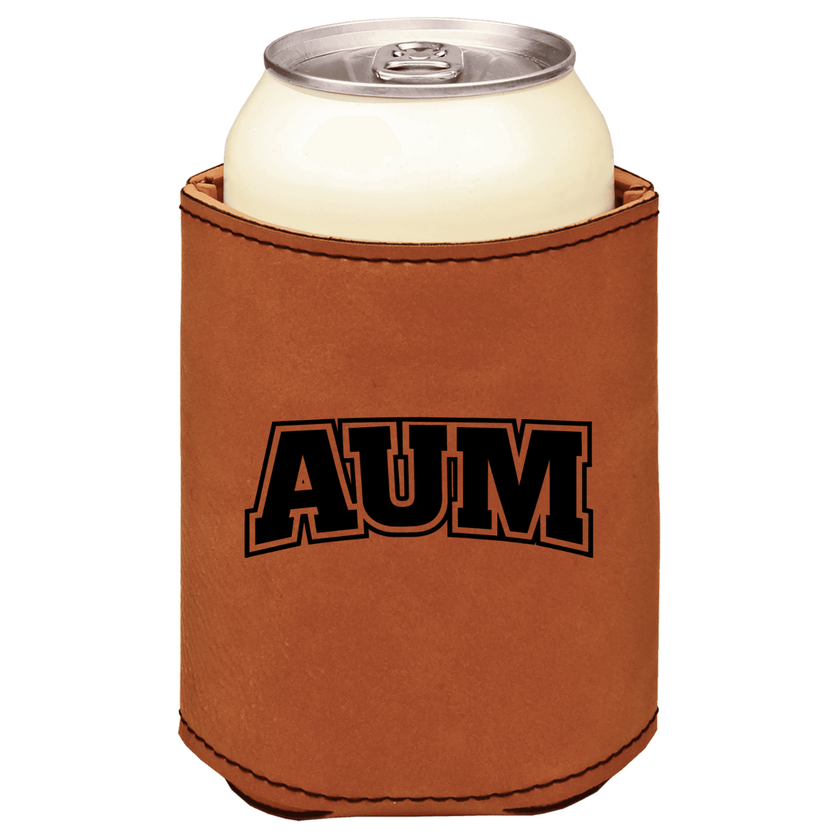 Auburn University Montgomery brown leatherette beverage holder