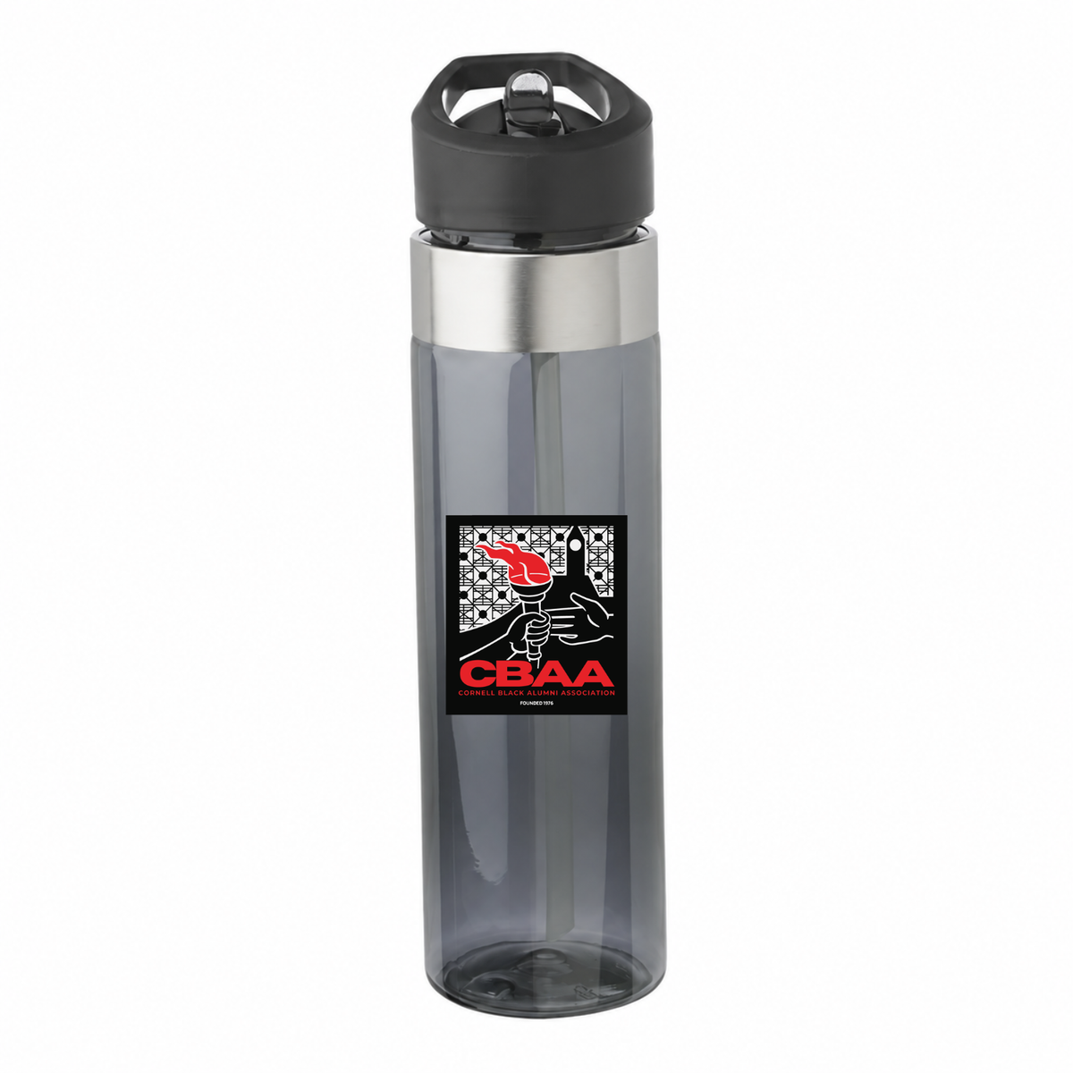 Cornell Black Alumni Association 24 oz charcoal water bottle