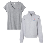 DeSales University University - Bundle Women's tee and Sueded Fleece Quarter-Zip Sweatshirt