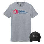 DeSales University University - Bundle Unisex T-Shirt and New Era Snapback Trucker Cap