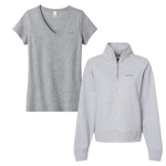 Cottey College - Bundle Women's tee and Sueded Fleece Quarter-Zip Sweatshirt