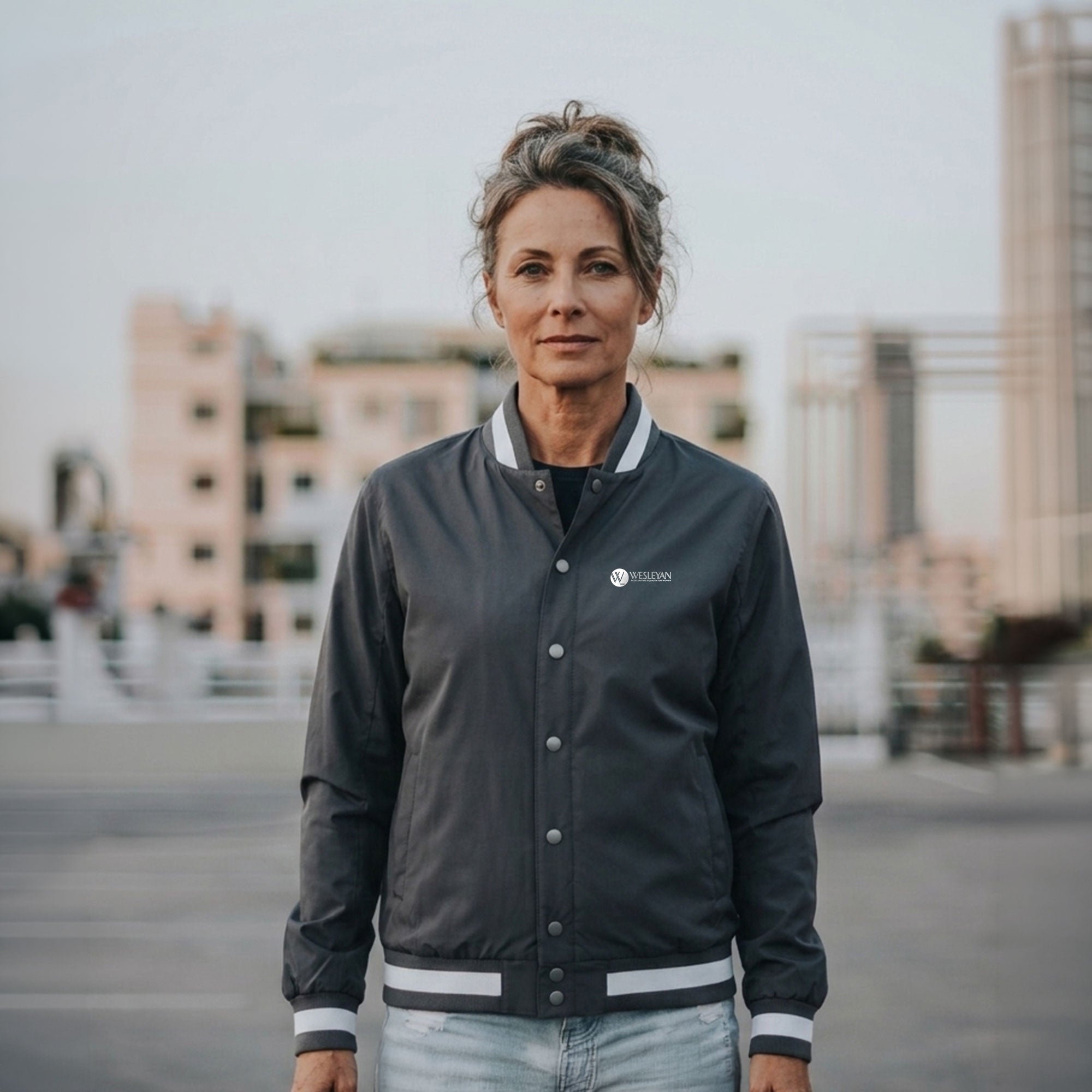 Wesleyan College  - Insulated Varsity Jacket