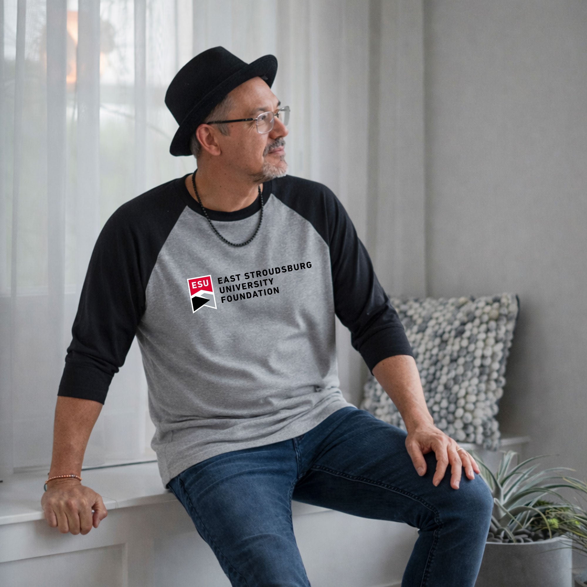 East Stroudsburg University Foundation- 3/4-Sleeve Raglan Tee
