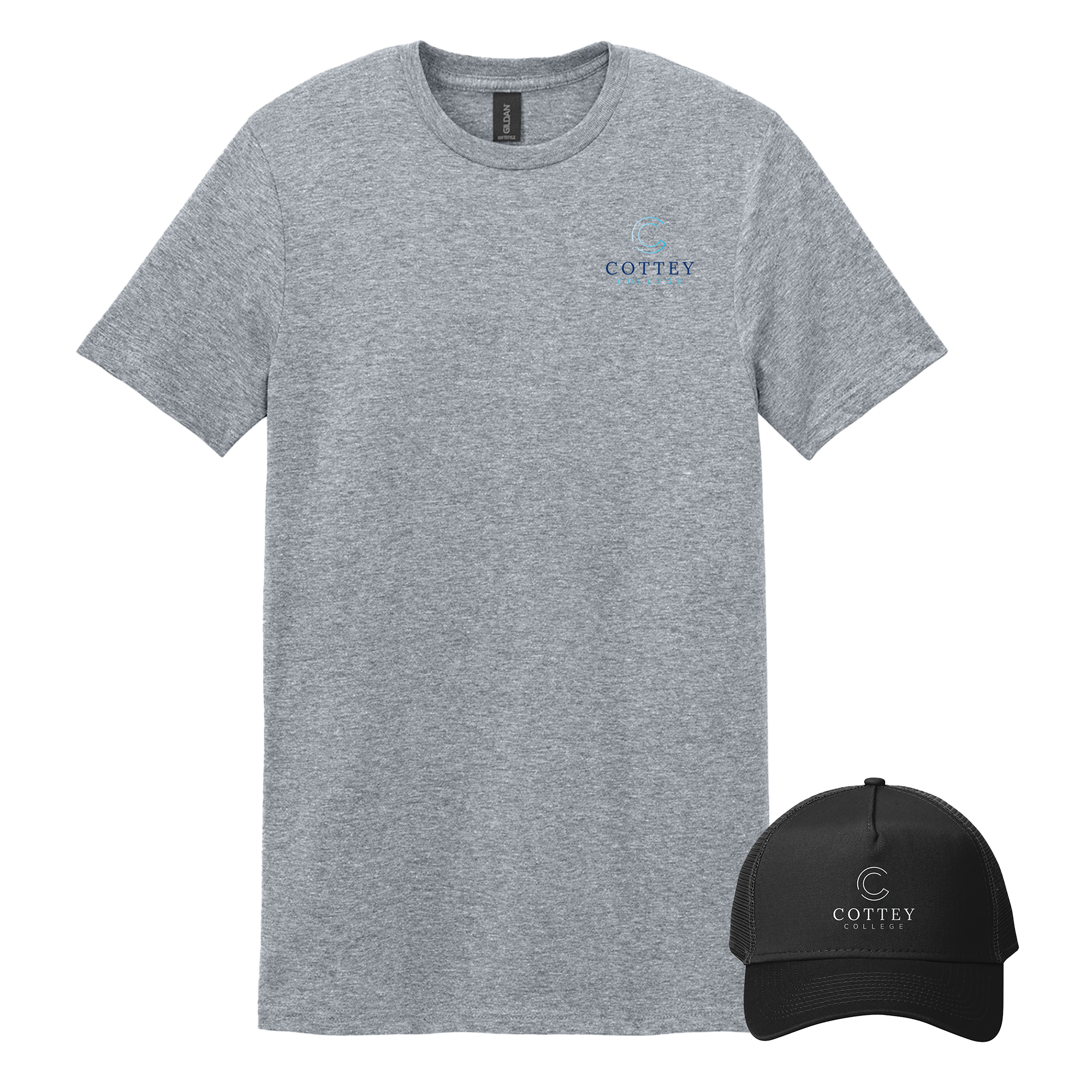 Cottey College - Bundle Unisex T-Shirt and New Era Snapback Trucker Cap
