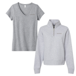 Harris-Stowe State University - Bundle Women's tee and Sueded Fleece Quarter-Zip Sweatshirt