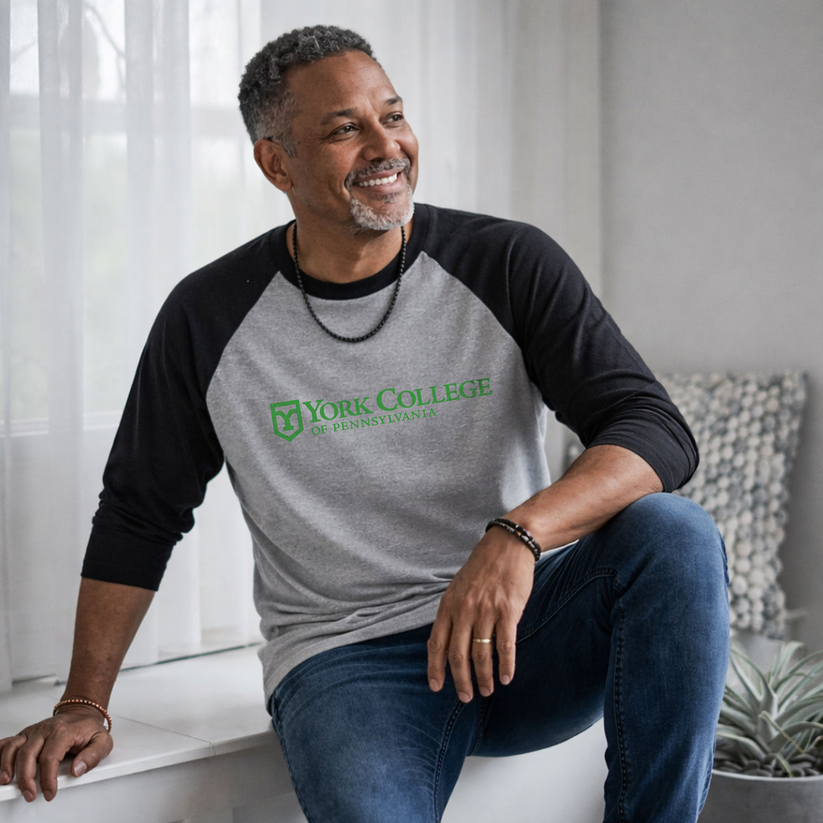 York College of Pennsylvania  - 3/4-Sleeve Raglan Tee