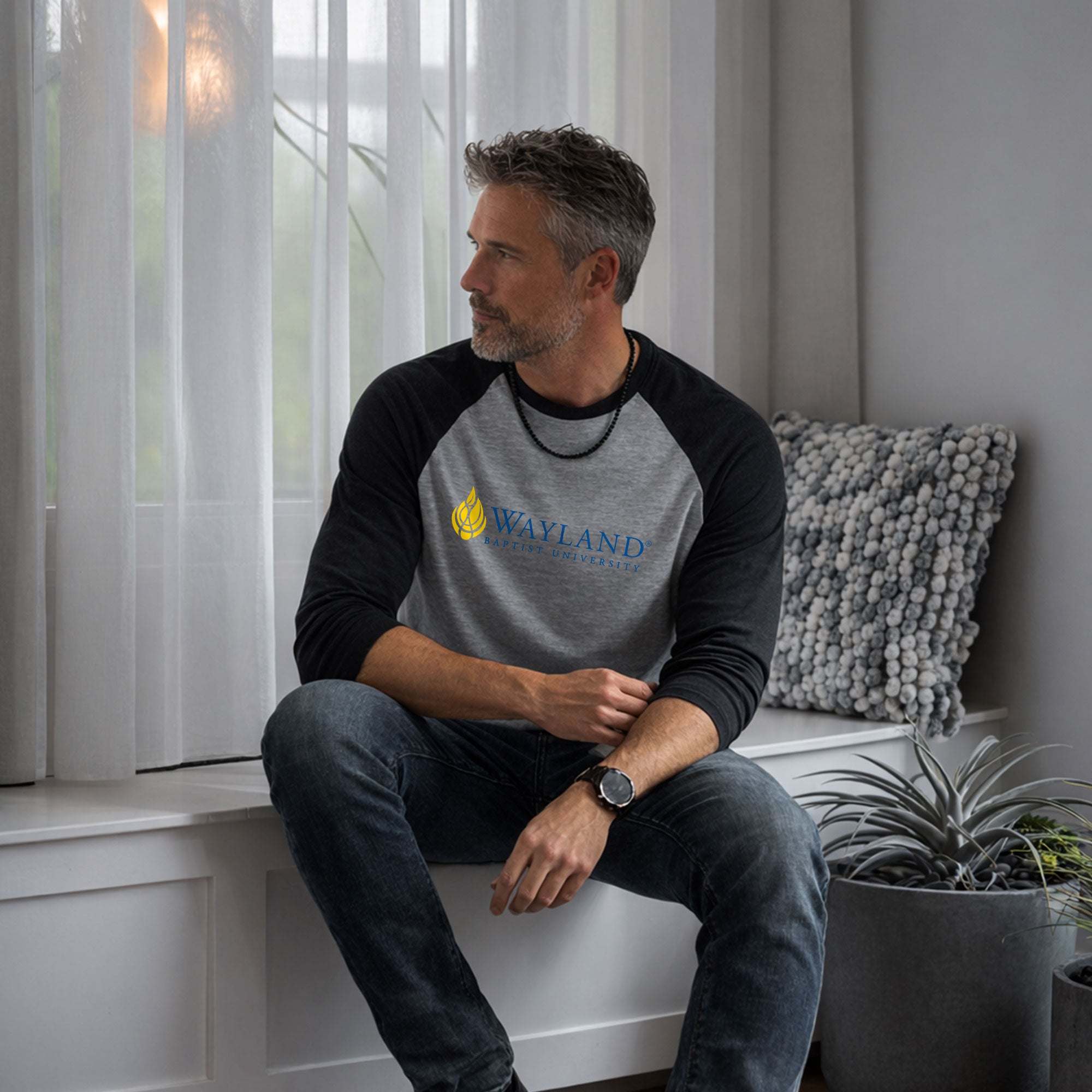 Wayland Baptist University - 3/4-Sleeve Raglan Tee
