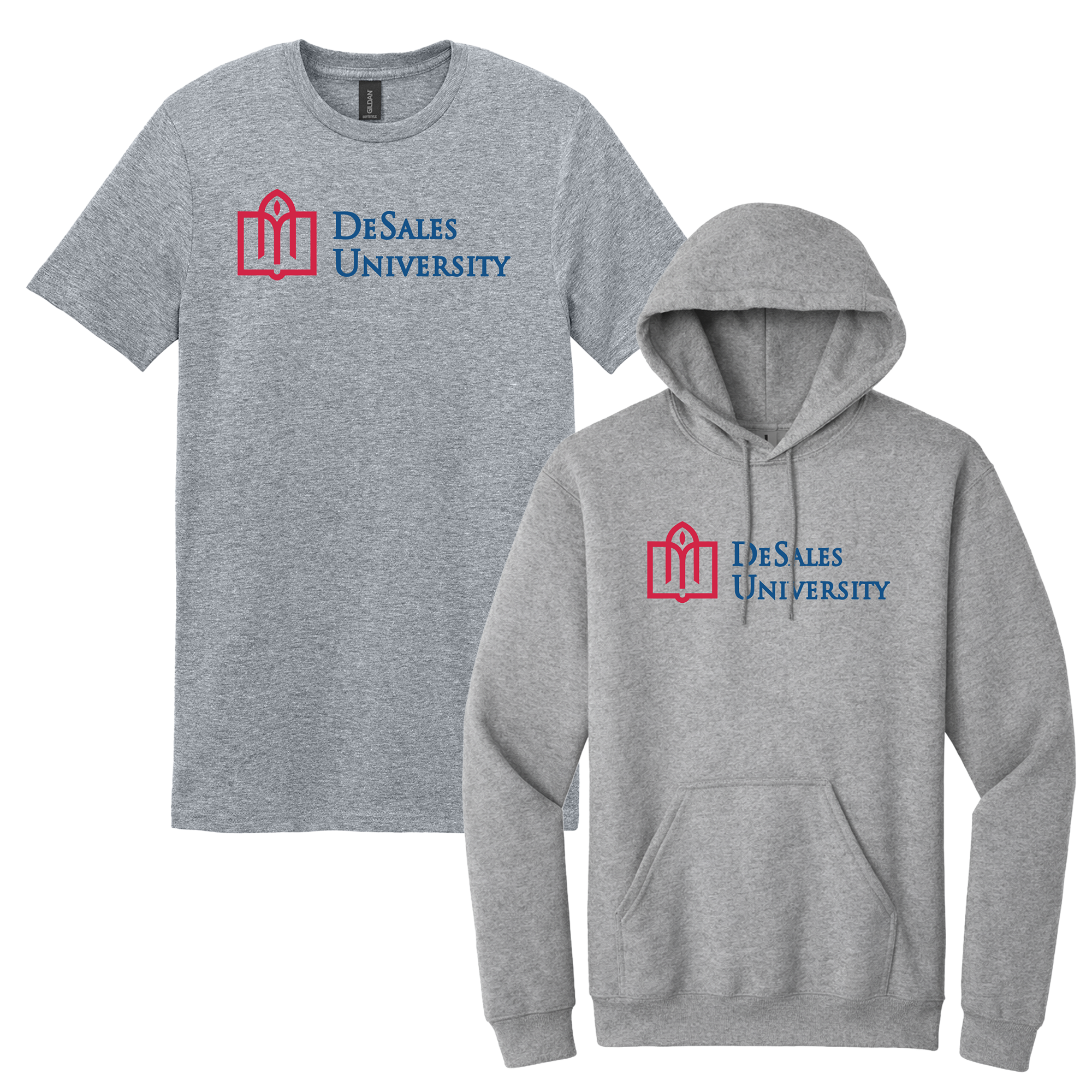 DeSales University University - Bundle Unisex T-Shirt and Hooded Sweatshirt