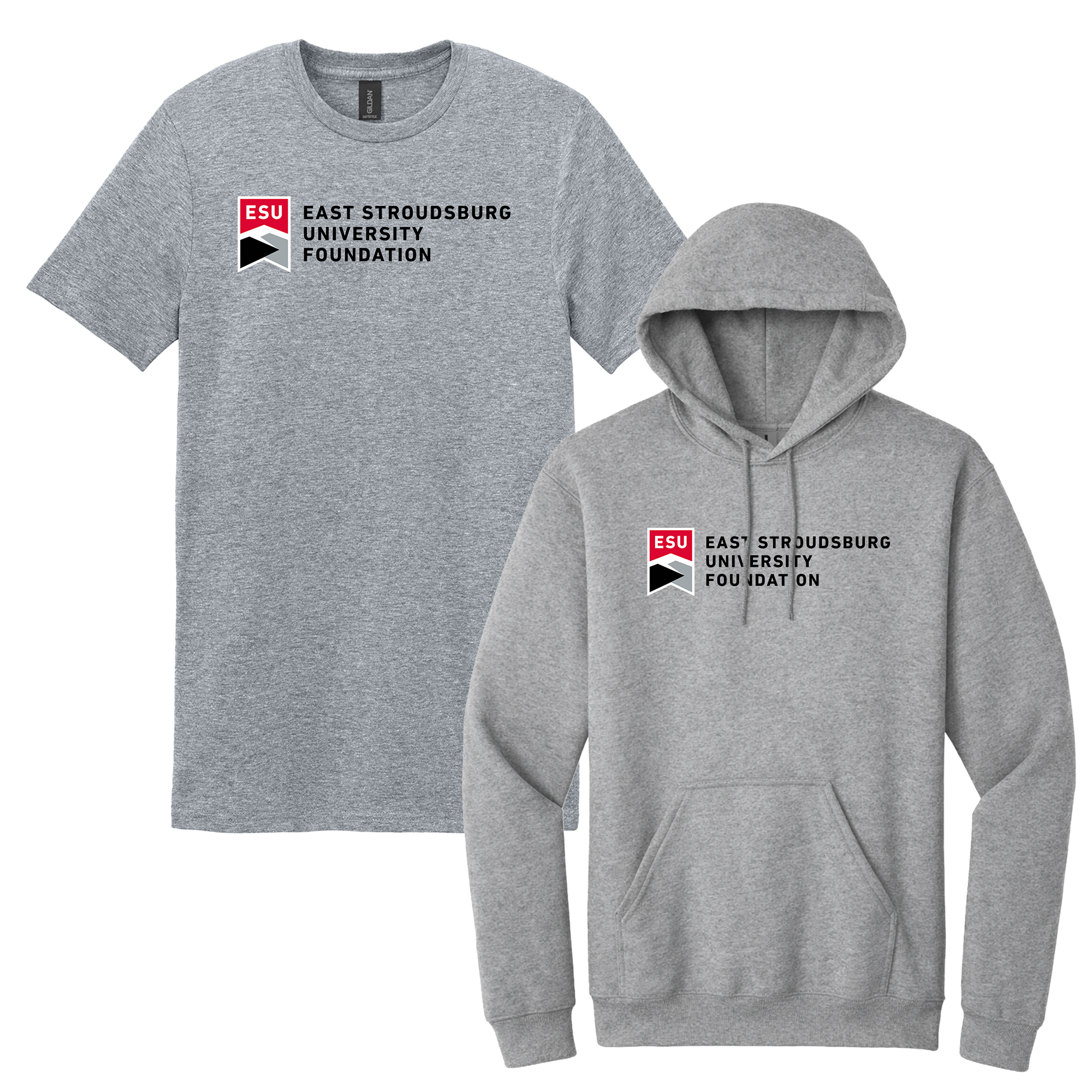 East Stroudsburg University Foundation- Bundle Unisex T-Shirt and Hooded Sweatshirt