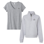 Mortar Board - Bundle Women's tee and Sueded Fleece Quarter-Zip Sweatshirt