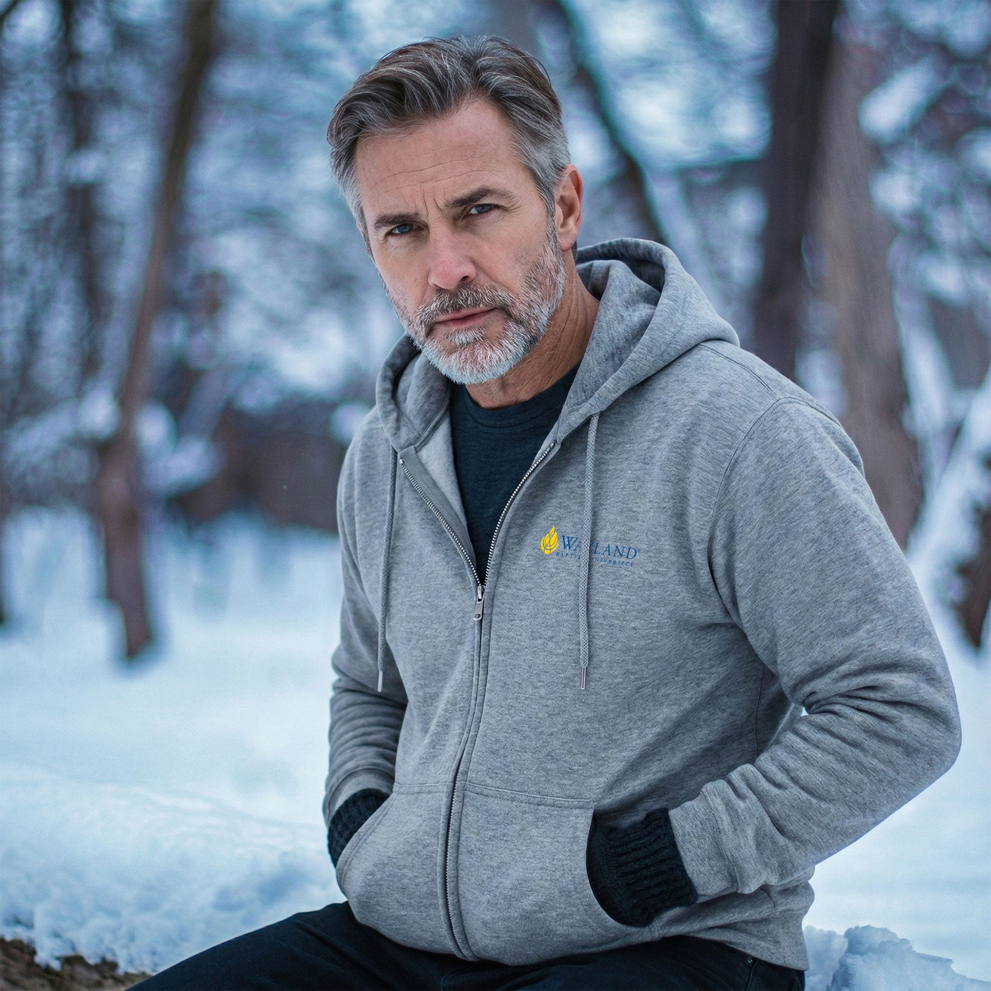 Wayland Baptist University - Full Zip Hooded Sweatshirt