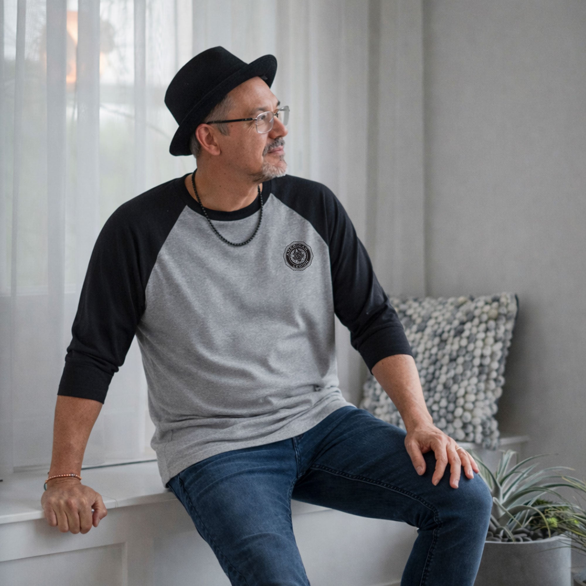 American Legion Department of New Mexico - 3/4-Sleeve Raglan Tee