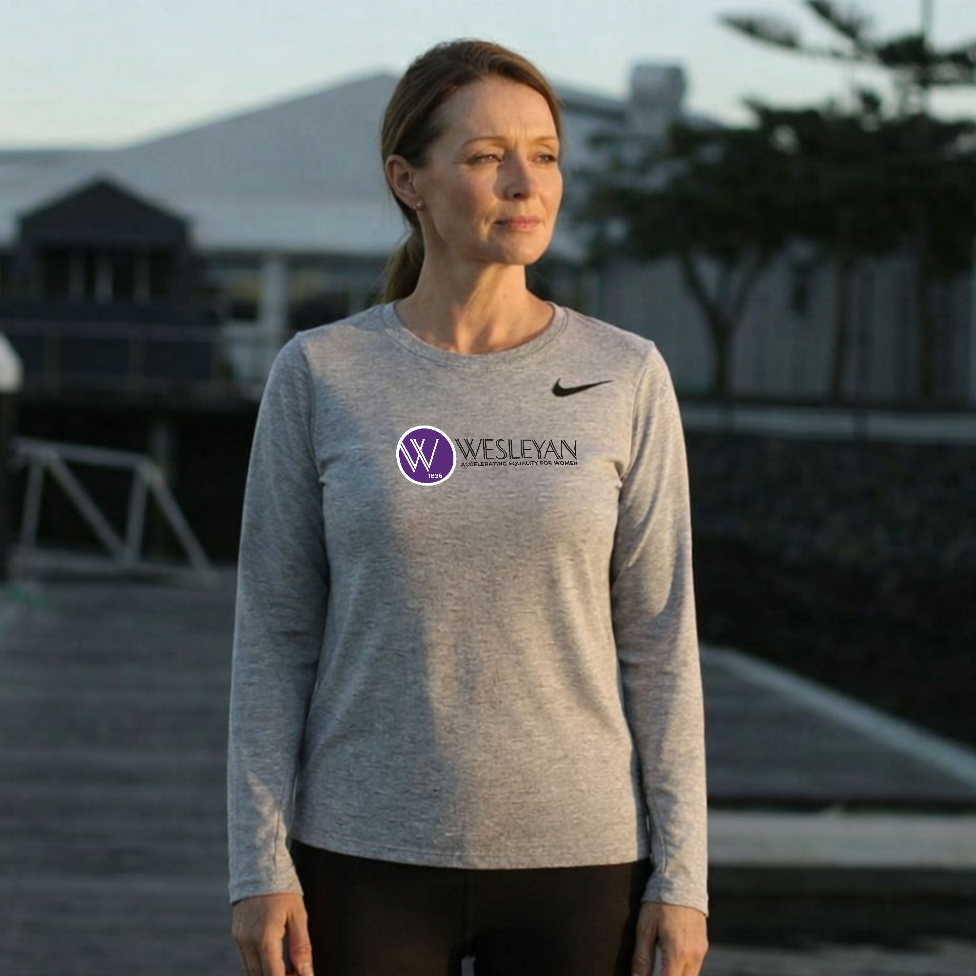 Wesleyan College  - Nike Team Legend Long Sleeve Tee