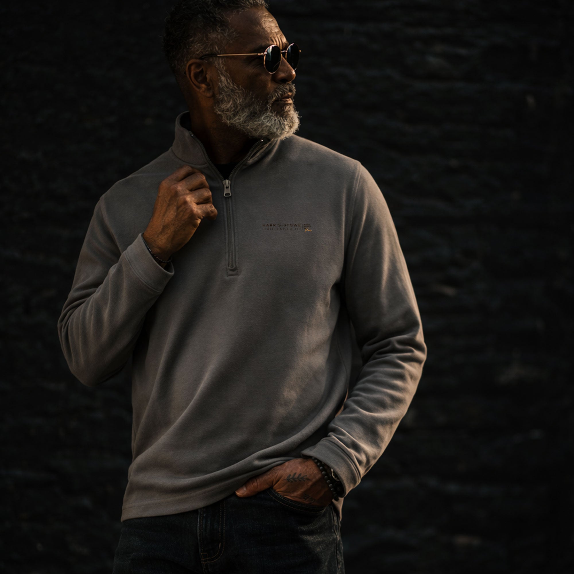 Harris-Stowe State University - Quarter Zip Pullover